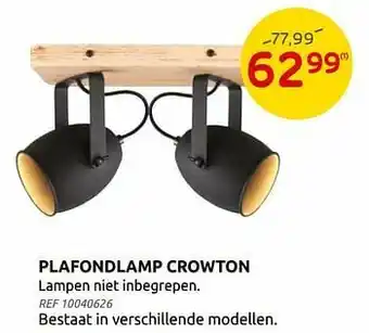 Brico Plafondlamp crowton aanbieding