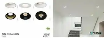 Fantasia tetiz inbouwspot deep design gu10 w