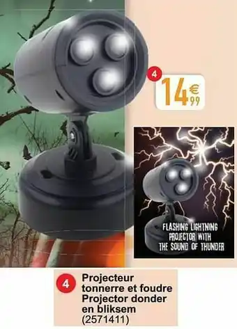 Cora Projecteur tonnerre et foudre projector donder en bliksem aanbieding