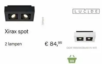 Multi bazar Xirax spot 2 lampen aanbieding