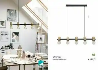 Multi bazar Chieveley hanglamp 4 lampen aanbieding