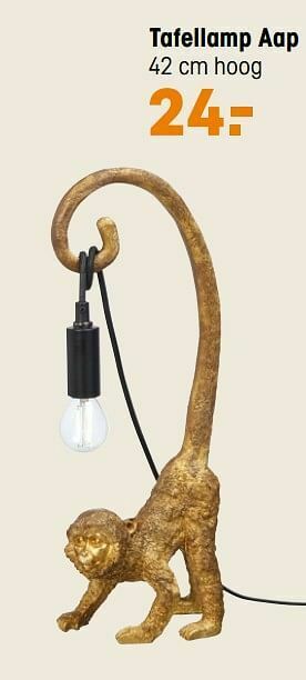 Kwantum Tafellamp aap aanbieding