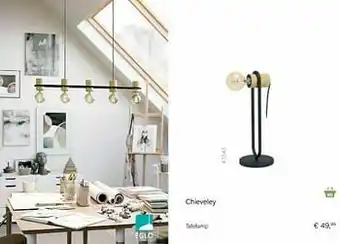 Multi bazar Chieveley tafellamp aanbieding