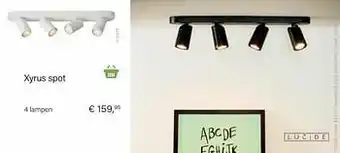 Multi bazar Xyrus spot 4 lampen aanbieding