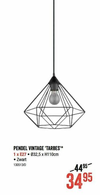 HandyHome Pendel vintage tarbes aanbieding