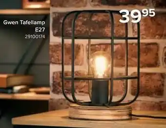 Euroshop Brillant gwen tafellamp e27 aanbieding