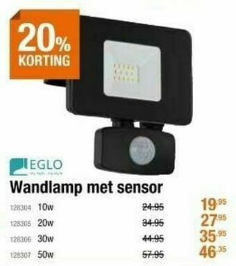 Cevo Wandlamp met sensor aanbieding