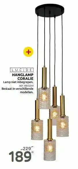 BricoPlanit Hanglamp coralie aanbieding