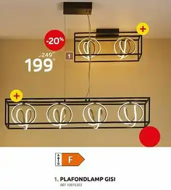 BricoPlanit Plafondlamp gisi aanbieding