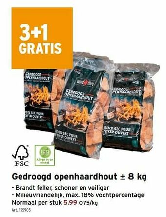Gedroogd openhaardhout