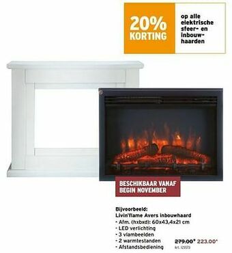 GAMMA Livin’flame avers inbouwhaard aanbieding