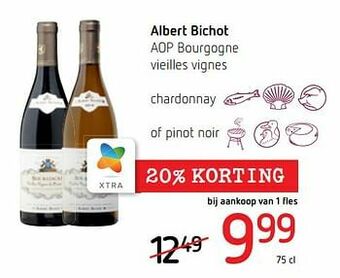 Spar Colruyt Albert bichot aop bourgogne vieilles vignes chardonnay of pinot noir aanbieding