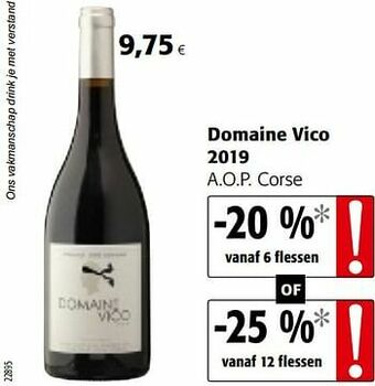 Colruyt Domaine vico 2019 a.o.p. corse aanbieding