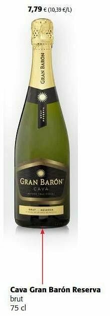 Colruyt Cava gran barón reserva brut aanbieding