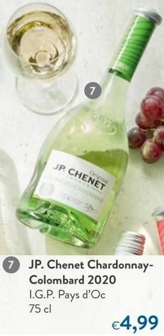 Jp. chenet chardonnay- colombard 2020 i.g.p. pays d`oc