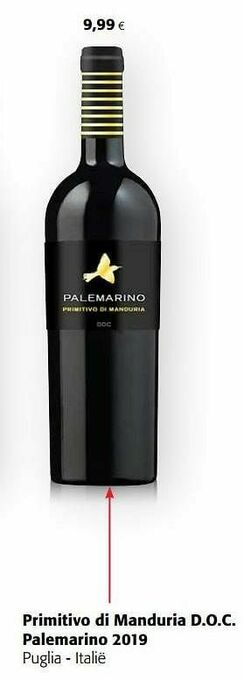 Colruyt Primitivo di manduria d.o.c. palemarino 2019 puglia - italië aanbieding