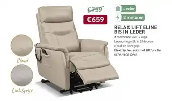 Crack RELAX LIFT ELINE BIS IN LEDER aanbieding