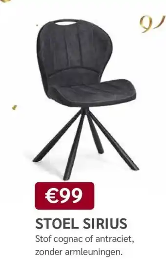 Crack STOEL SIRIUS aanbieding