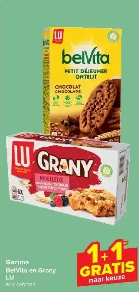 Carrefour Gamma BelVita en Grany LU aanbieding
