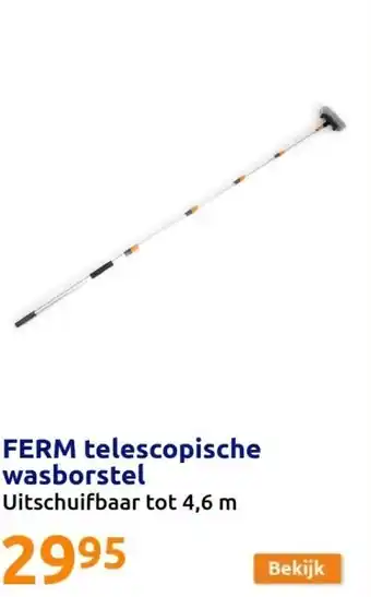 Action FERM telescopische wasborstel aanbieding