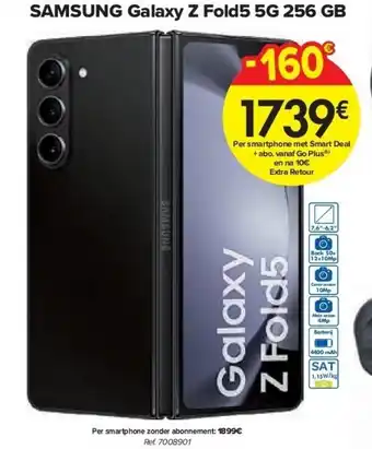 Carrefour SAMSUNG Galaxy Z Fold5 5G 256 GB aanbieding