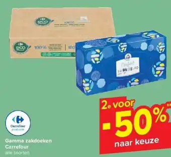 Carrefour Gamma zakdoeken Carrefour aanbieding