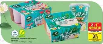 Plantaardig alternatief voor yoghurt Carrefour