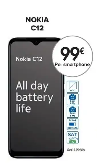 Carrefour NOKIA C12 aanbieding