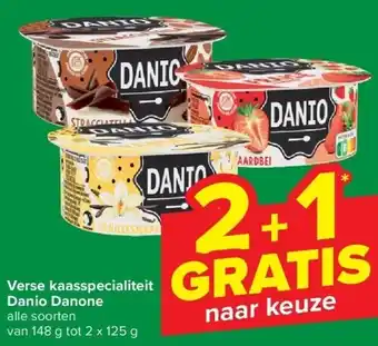 Carrefour Verse kaasspecialiteit Danio Danone aanbieding