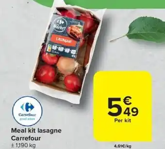 Carrefour Meal kit lasagne Carrefour aanbieding