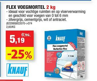 Hubo Flex Voegmortel 2 Kg aanbieding