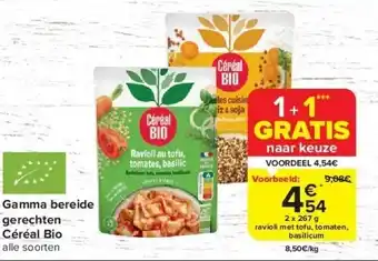 Carrefour Gamma bereide gerechten Céréal Bio aanbieding