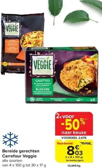 Carrefour Bereide gerechten Carrefour Veggie aanbieding