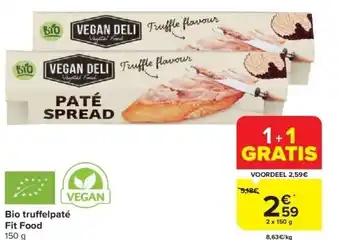 Carrefour Bio tru elpaté Fit Food aanbieding