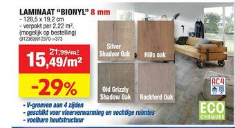 Hubo Laminaat aanbieding