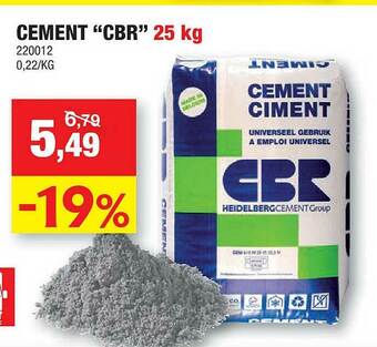 Hubo Cement aanbieding