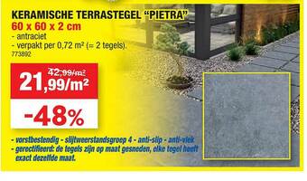 Hubo Keramische Terrastegel aanbieding