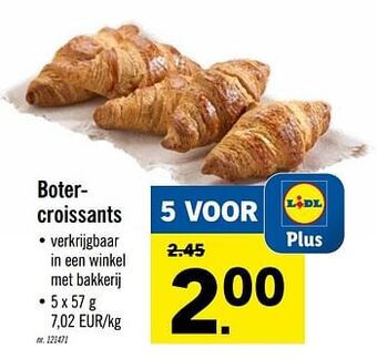 Lidl Botercroissants aanbieding