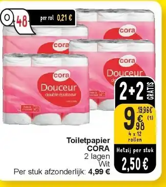 Cora Toiletpapier CORA aanbieding
