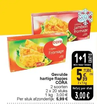 Cora Gevulde hartige fl apjes CORA aanbieding