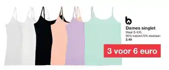 Zeeman Dames singlet aanbieding