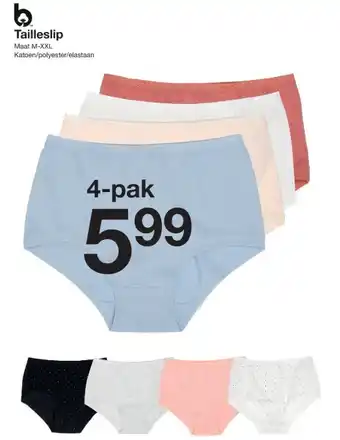 Zeeman Tailleslip aanbieding