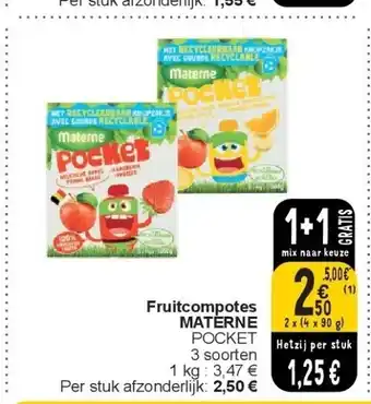 Cora Fruitcompotes MATERNE aanbieding