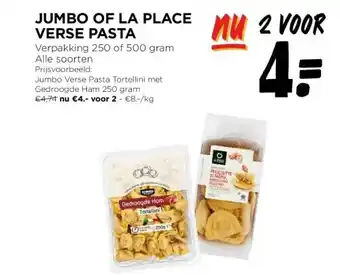 Jumbo JUMBO OF LA PLACE VERSE PASTA aanbieding