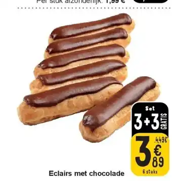 Cora Eclairs met chocolade aanbieding