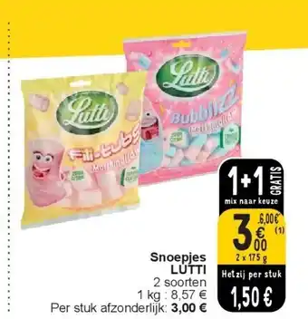 Cora Snoepjes LUTTI aanbieding