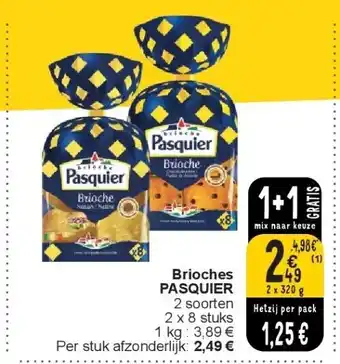 Cora Brioches PASQUIER aanbieding