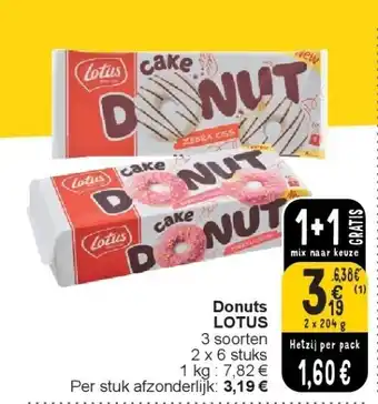 Cora Donuts LOTUS aanbieding