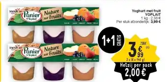 Cora Yoghurt met fruit YOPLAIT aanbieding