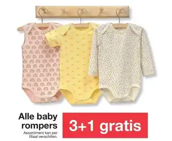 Zeeman Alle baby rompers aanbieding